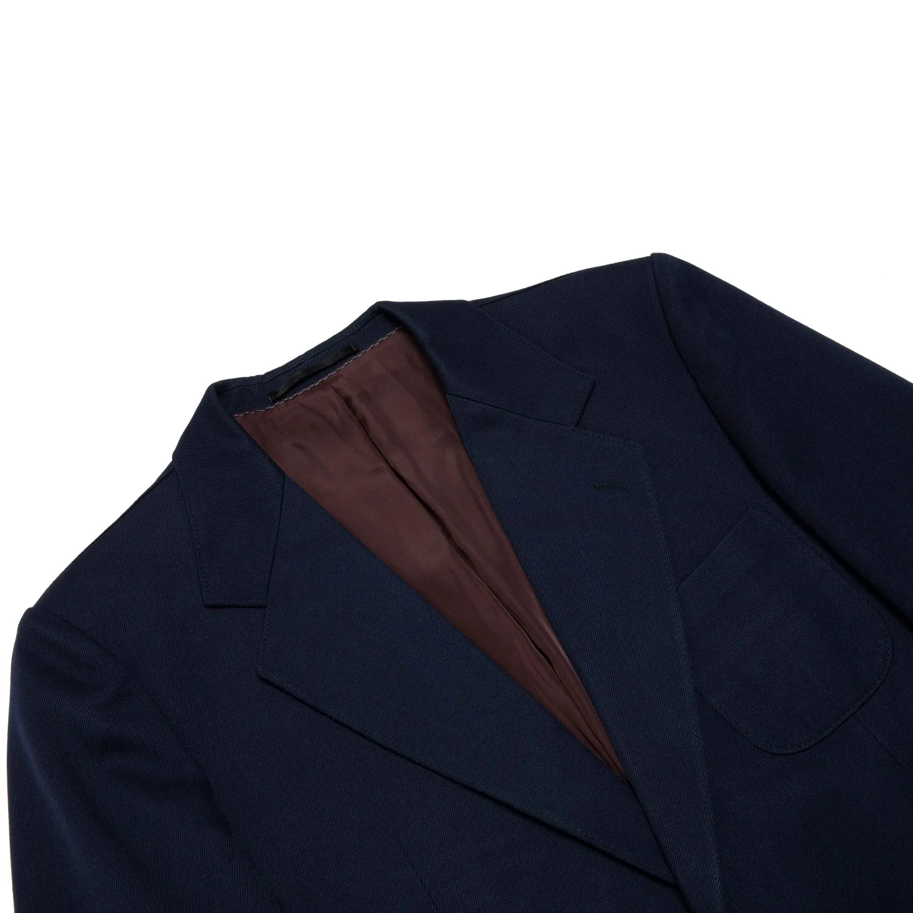 70s Bespoke Pure New Wool Cavalry Twill Weave Sport Coat