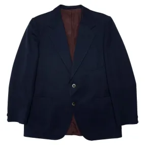 70s Bespoke Pure New Wool Cavalry Twill Weave Sport Coat