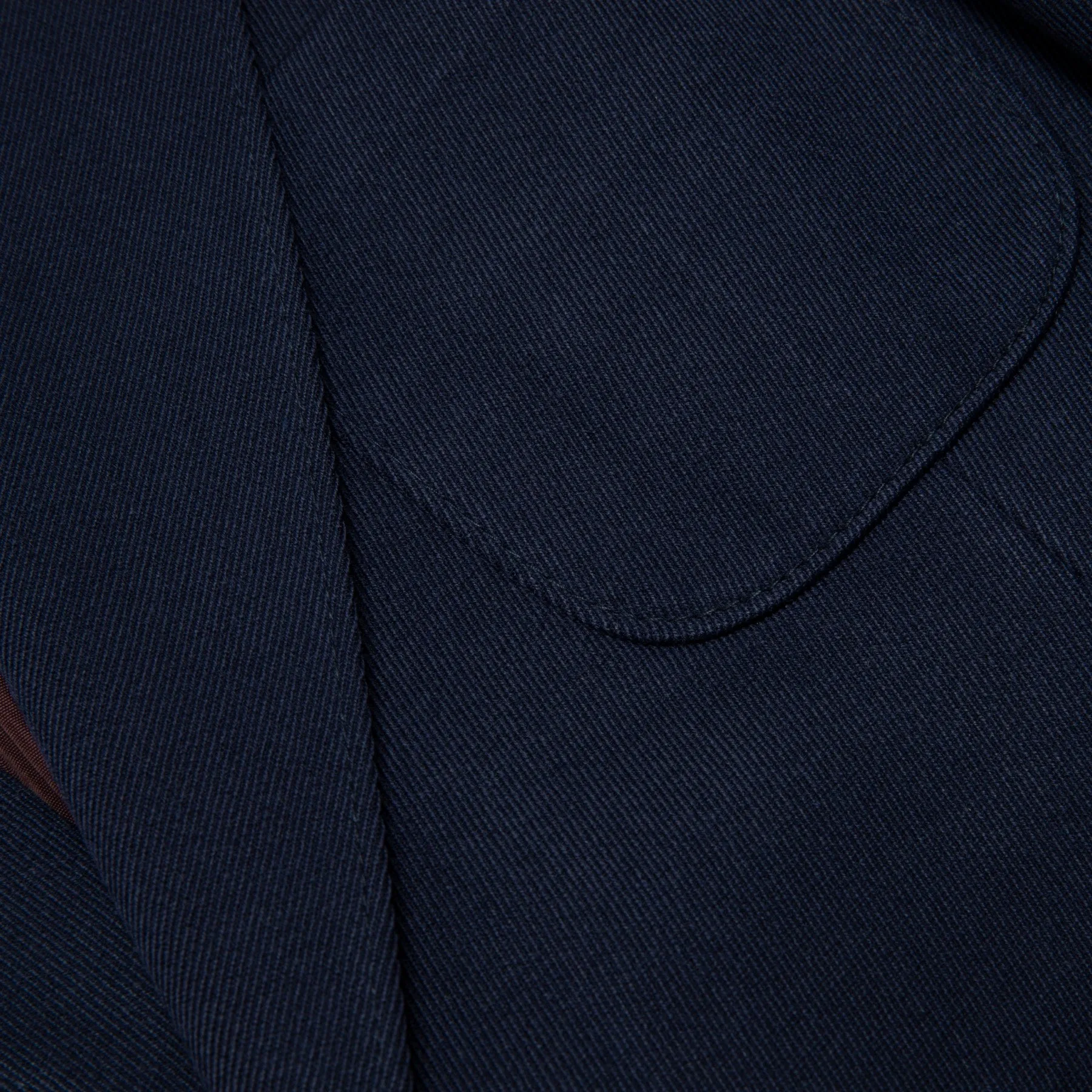 70s Bespoke Pure New Wool Cavalry Twill Weave Sport Coat