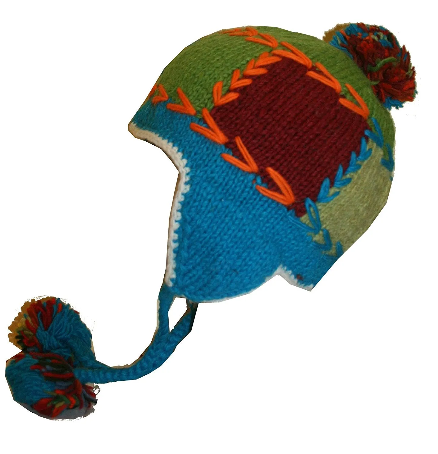 Assorted Highland Wool Knit Beanie Fleece Earflap Beanies
