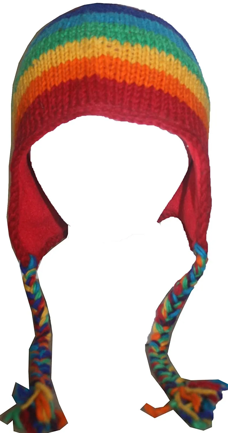 Assorted Highland Wool Knit Beanie Fleece Earflap Beanies