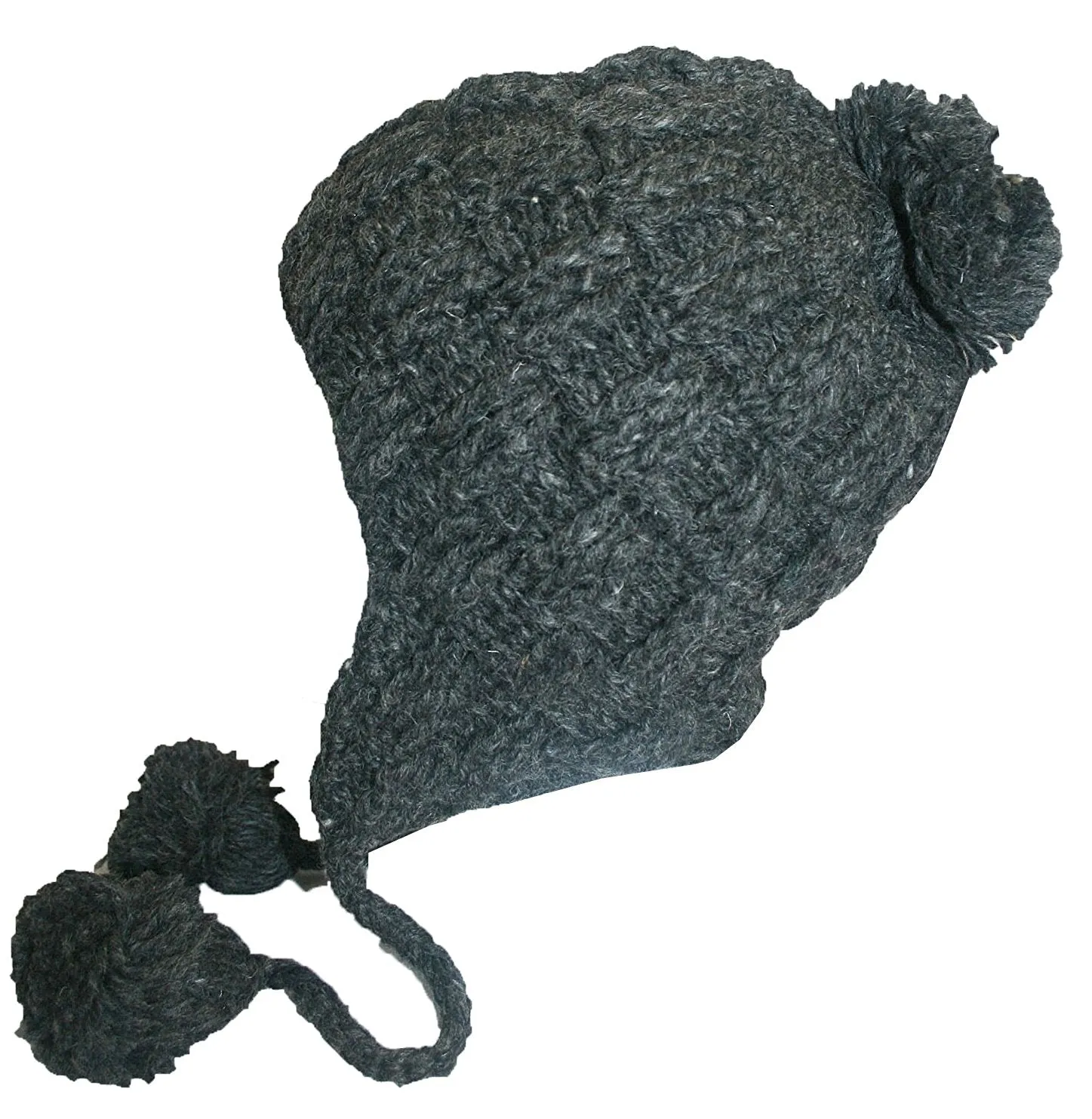 Assorted Highland Wool Knit Beanie Fleece Earflap Beanies