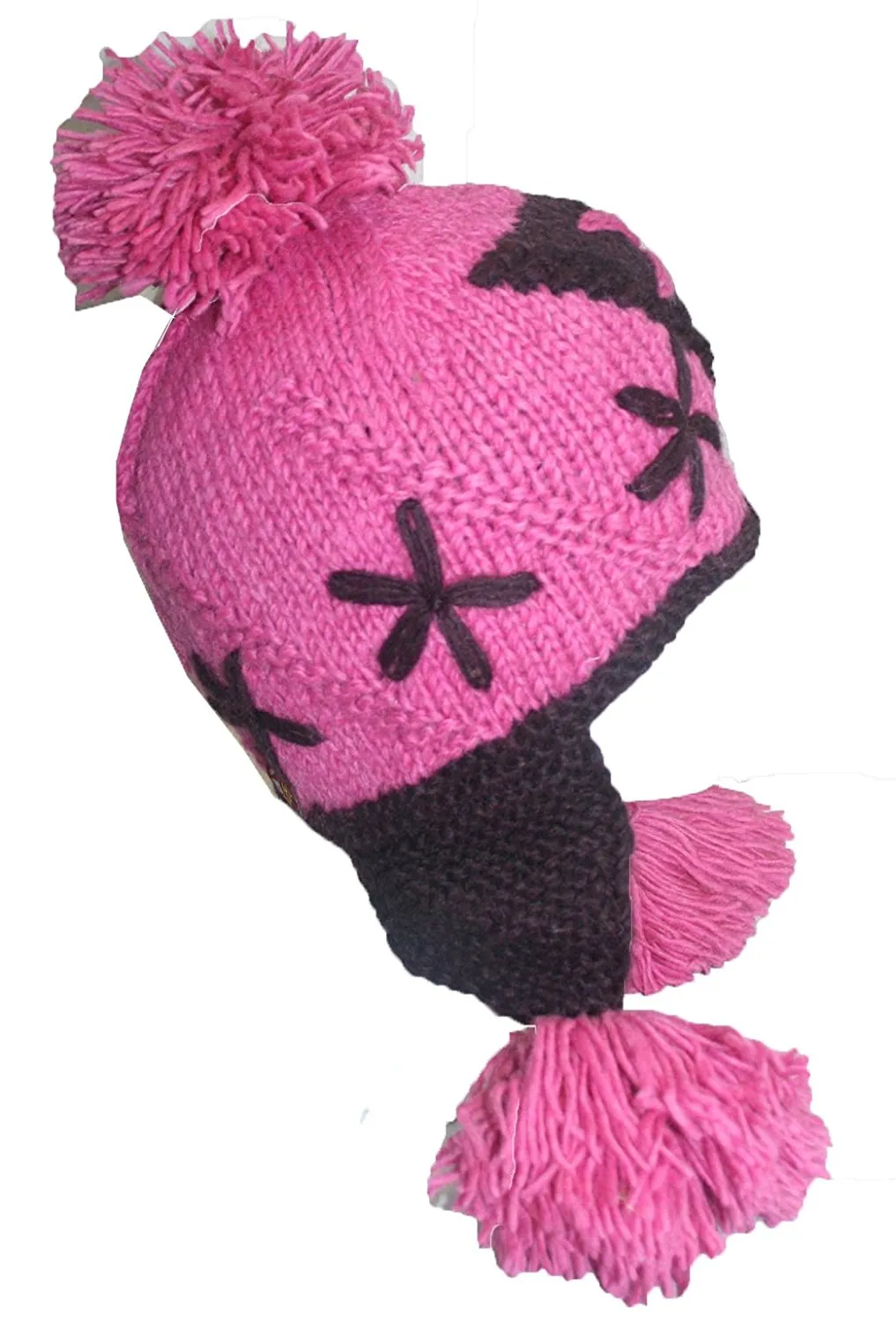 Assorted Highland Wool Knit Beanie Fleece Earflap Beanies