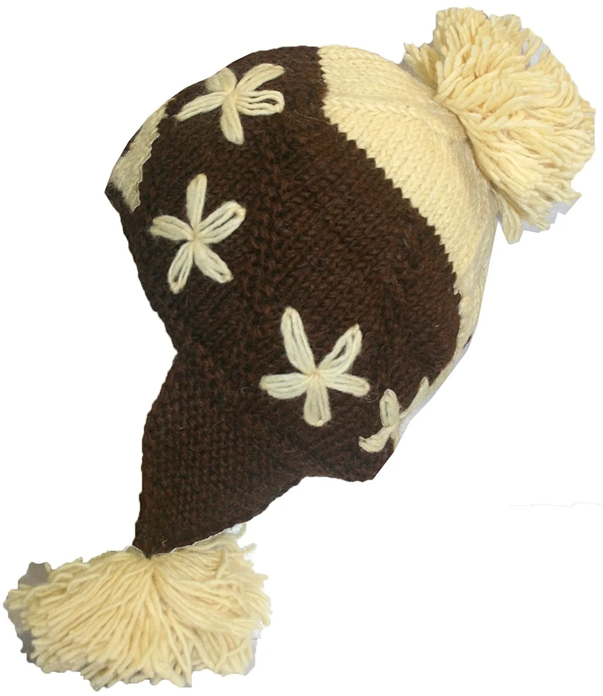 Assorted Highland Wool Knit Beanie Fleece Earflap Beanies