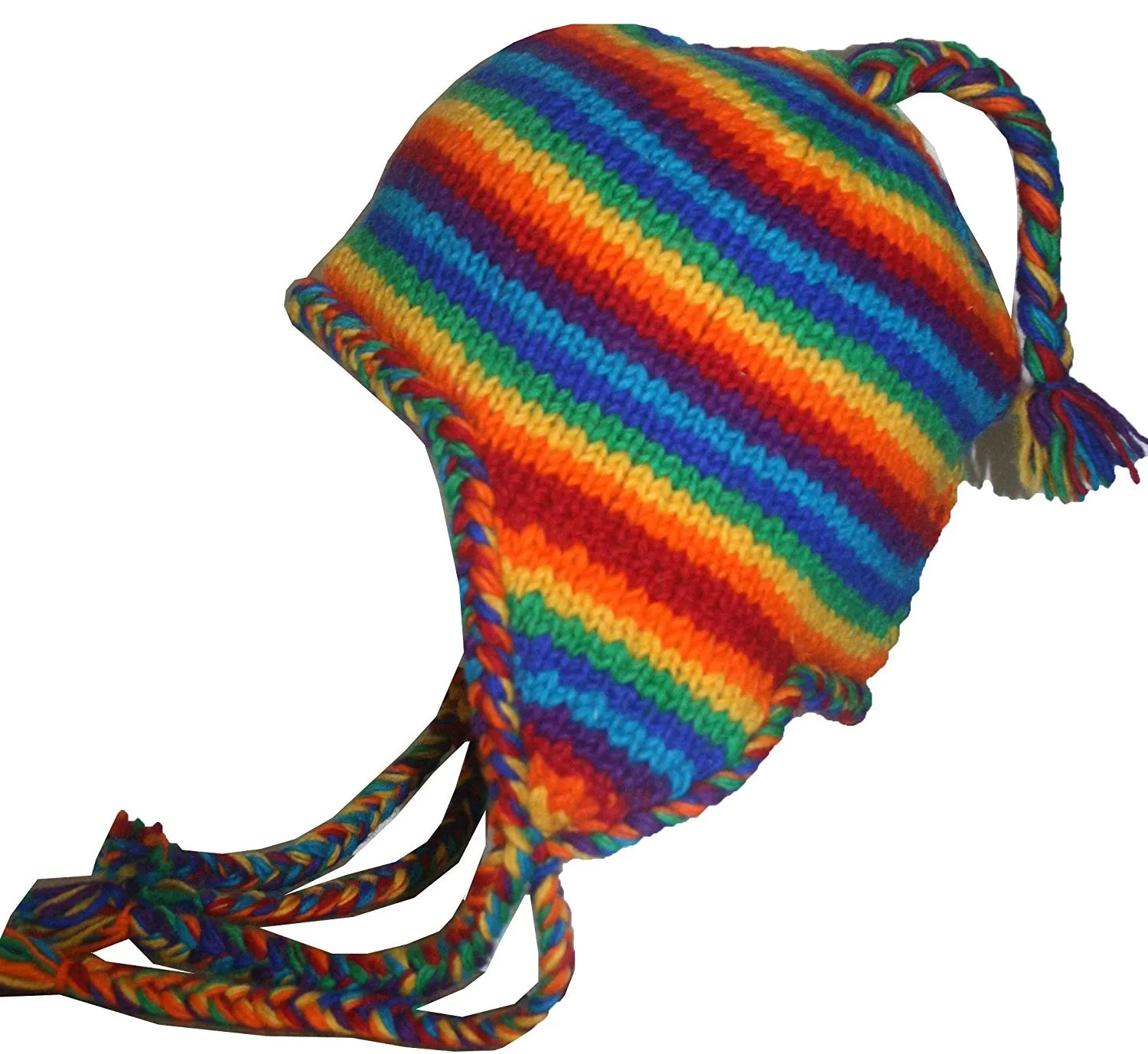 Assorted Highland Wool Knit Beanie Fleece Earflap Beanies