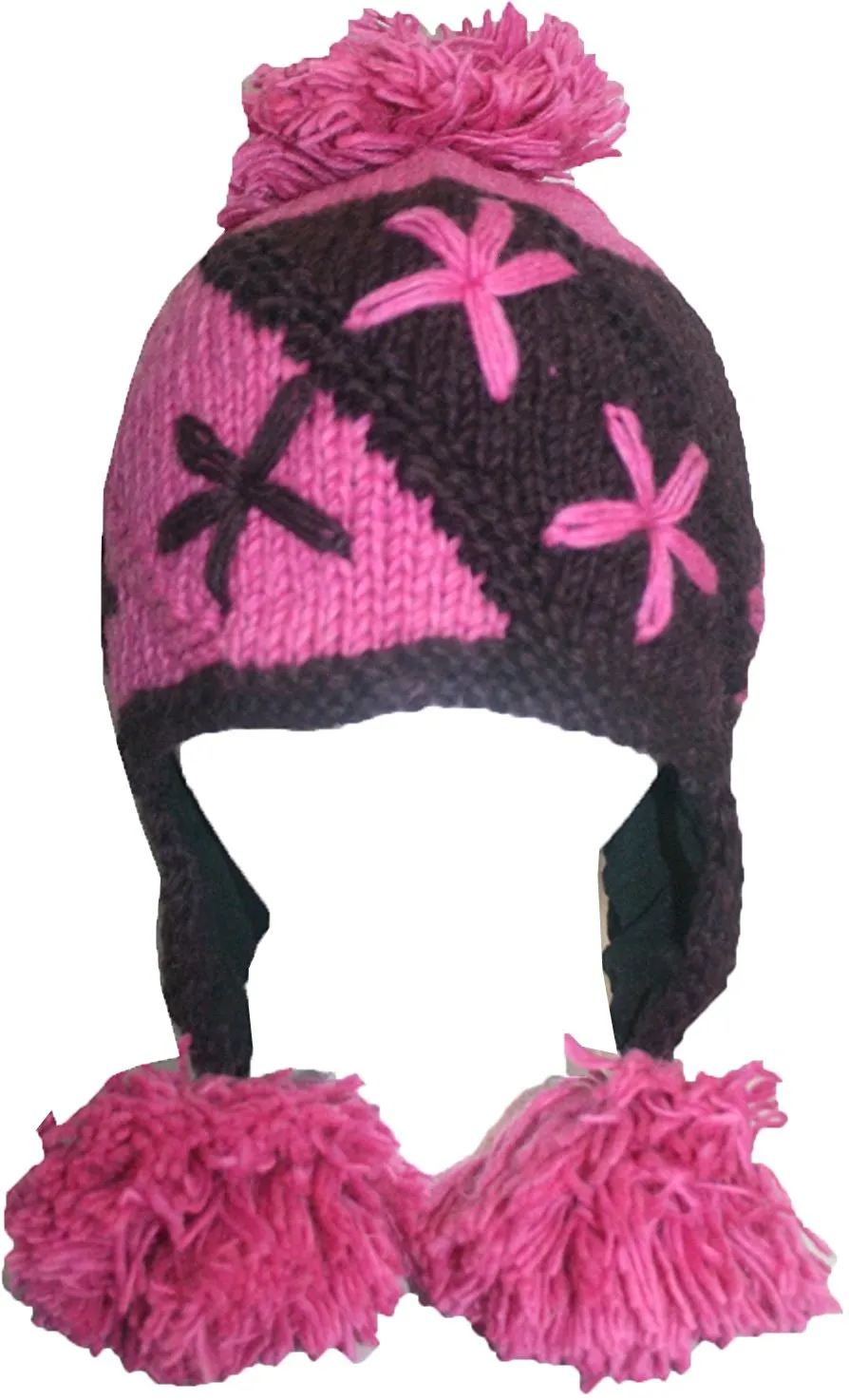 Assorted Highland Wool Knit Beanie Fleece Earflap Beanies