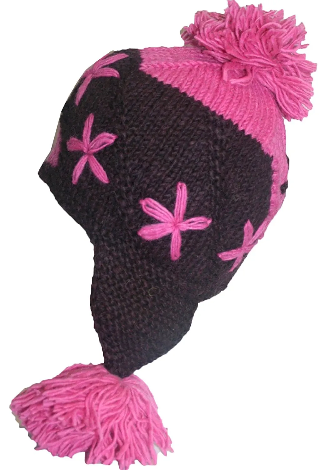 Assorted Highland Wool Knit Beanie Fleece Earflap Beanies
