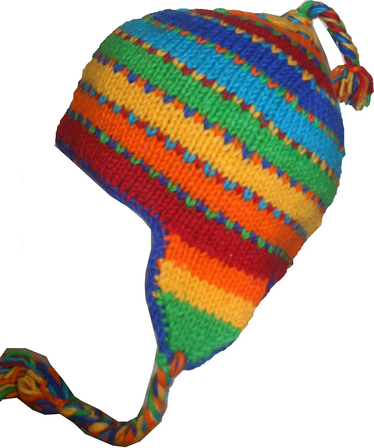 Assorted Highland Wool Knit Beanie Fleece Earflap Beanies