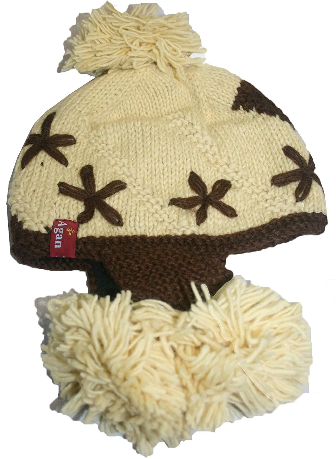 Assorted Highland Wool Knit Beanie Fleece Earflap Beanies