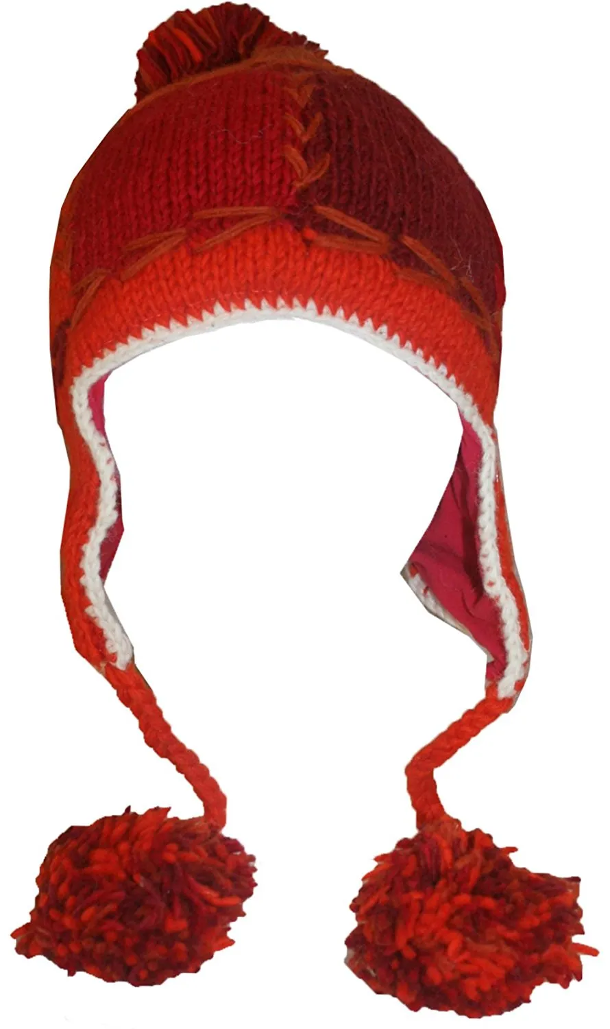 Assorted Highland Wool Knit Beanie Fleece Earflap Beanies