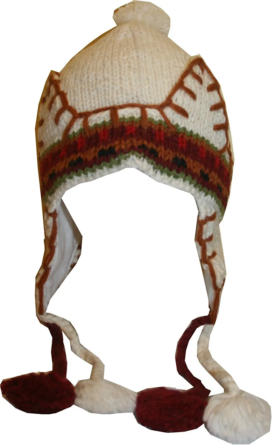 Assorted Highland Wool Knit Beanie Fleece Earflap Beanies