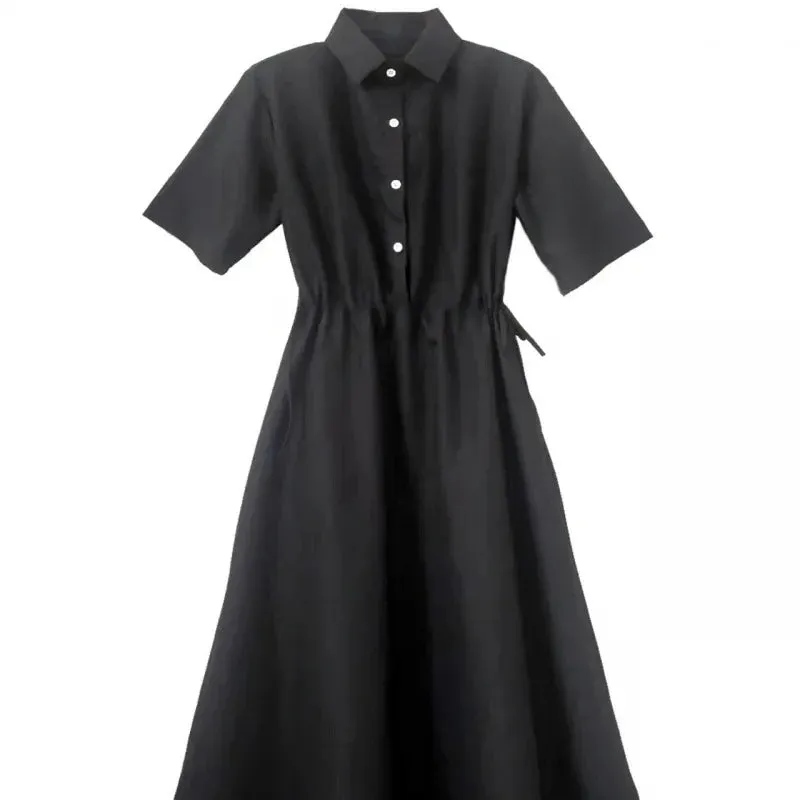 Aurelia - Elegant Slimming Black Dress for Women