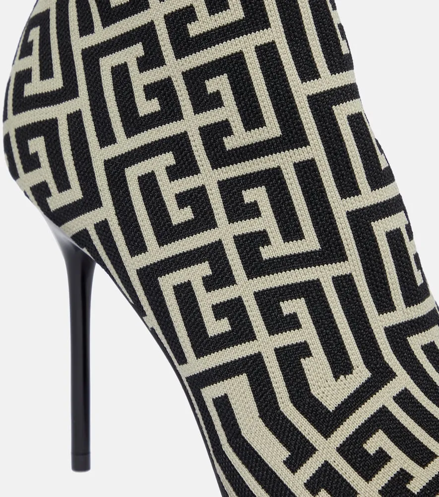Balmain Skye printed sock boots