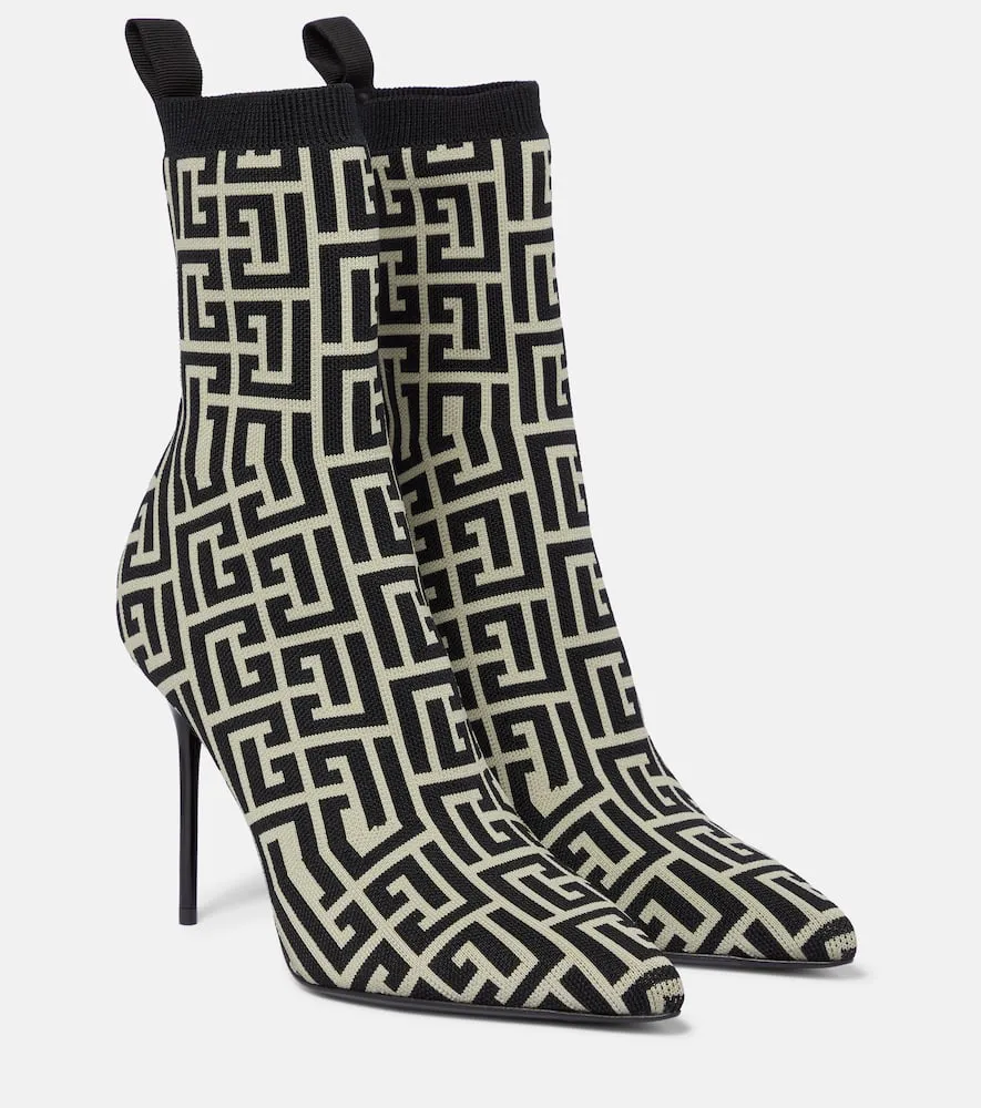 Balmain Skye printed sock boots