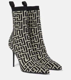 Balmain Skye printed sock boots