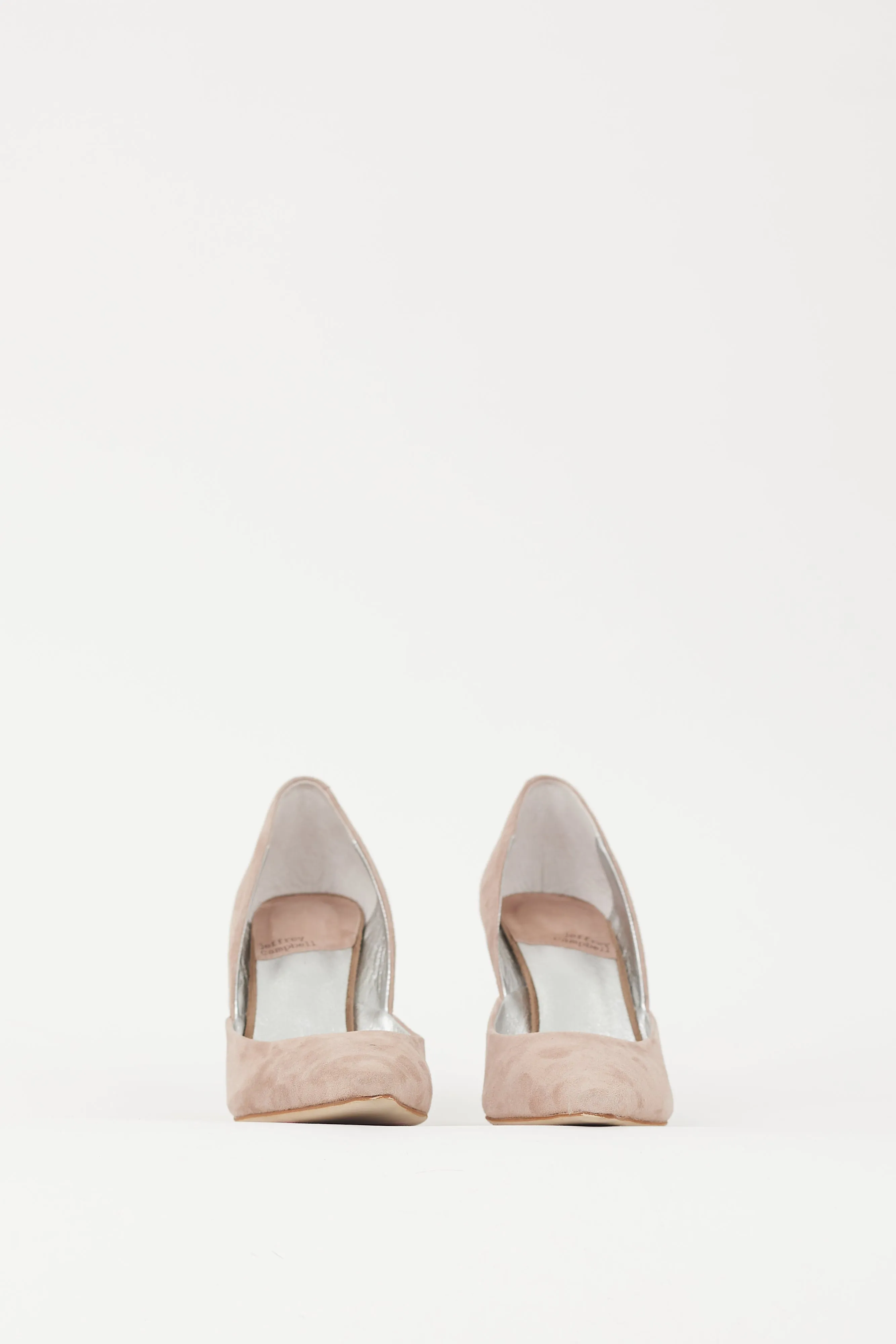 Beige & Silver Juliette Concave Heel