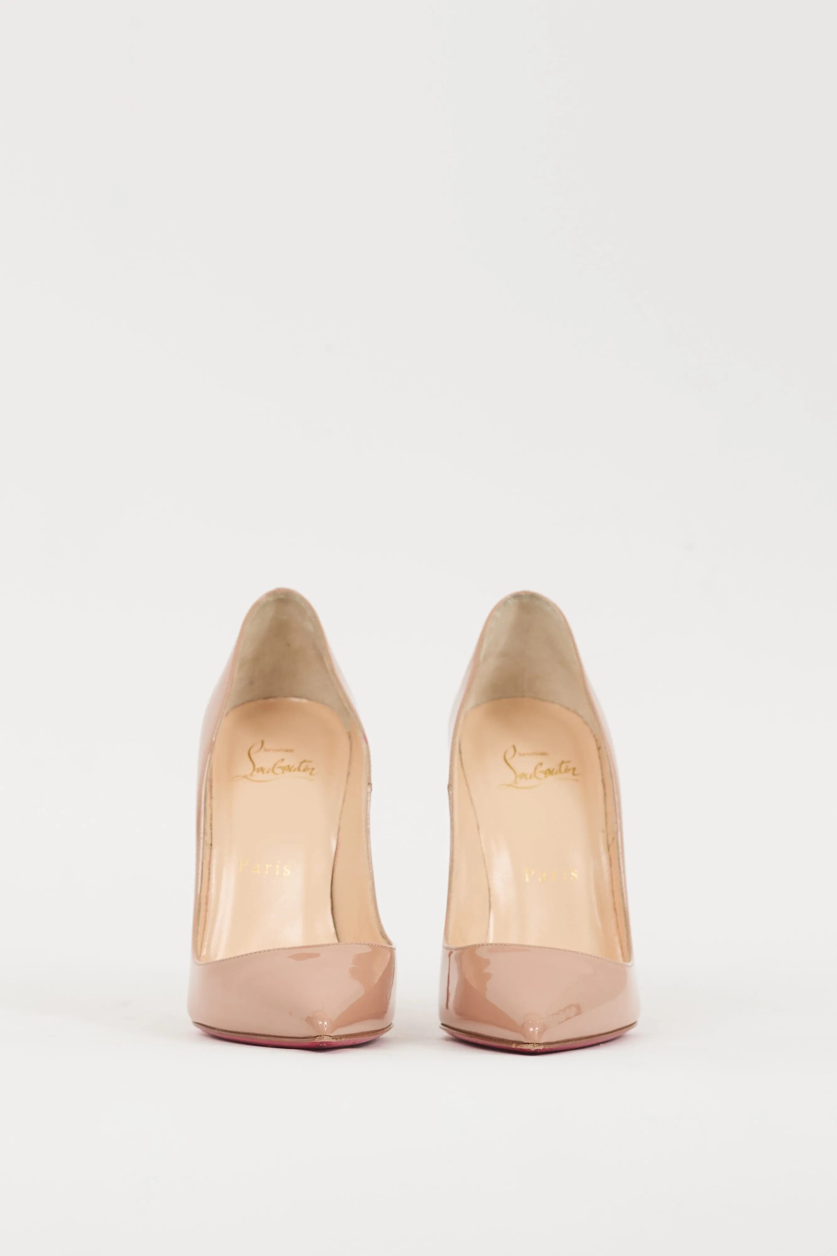 Beige Patent Leather So Kate Heel