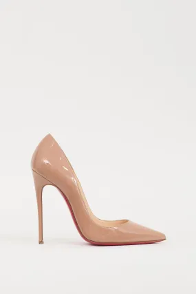 Beige Patent Leather So Kate Heel