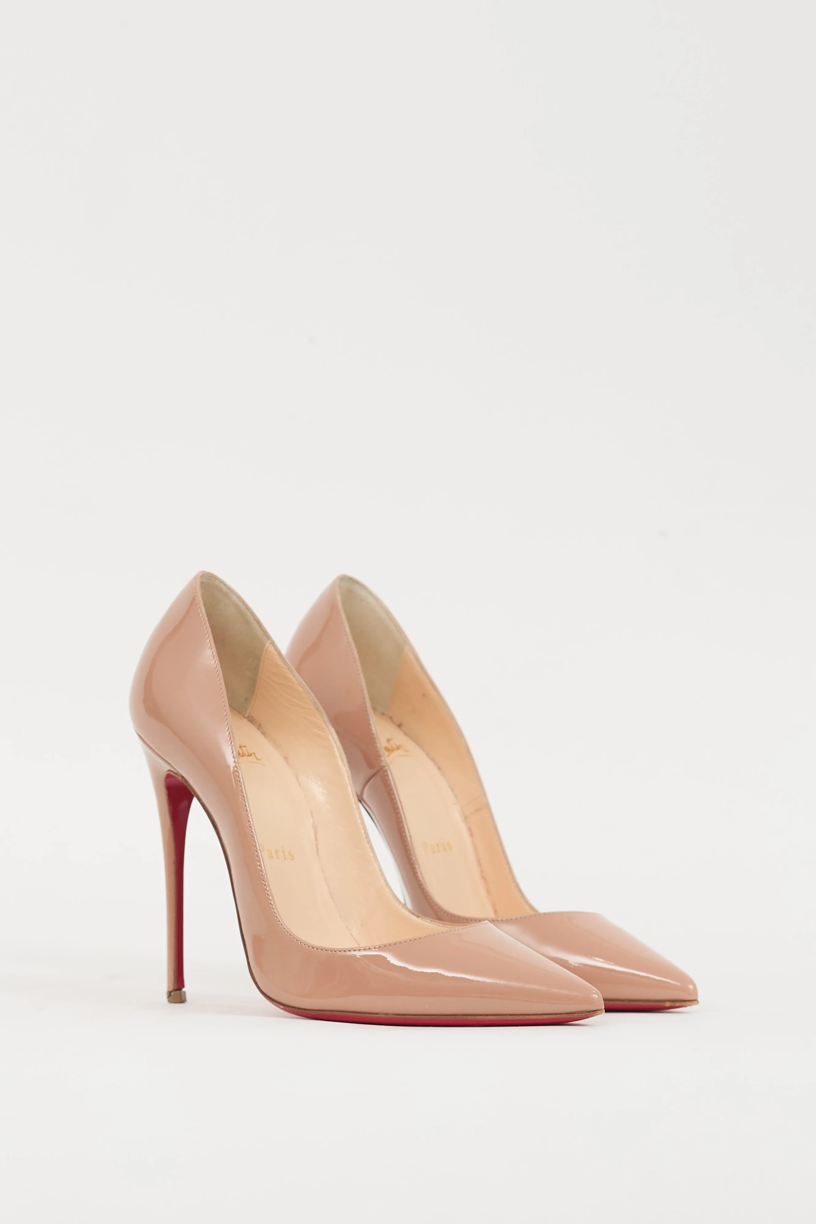 Beige Patent Leather So Kate Heel