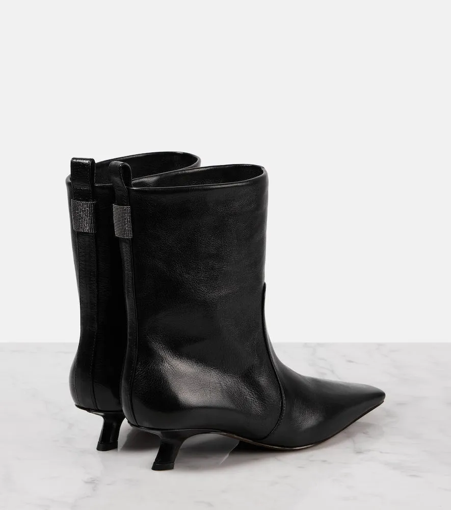 Brunello Cucinelli Leather ankle boots