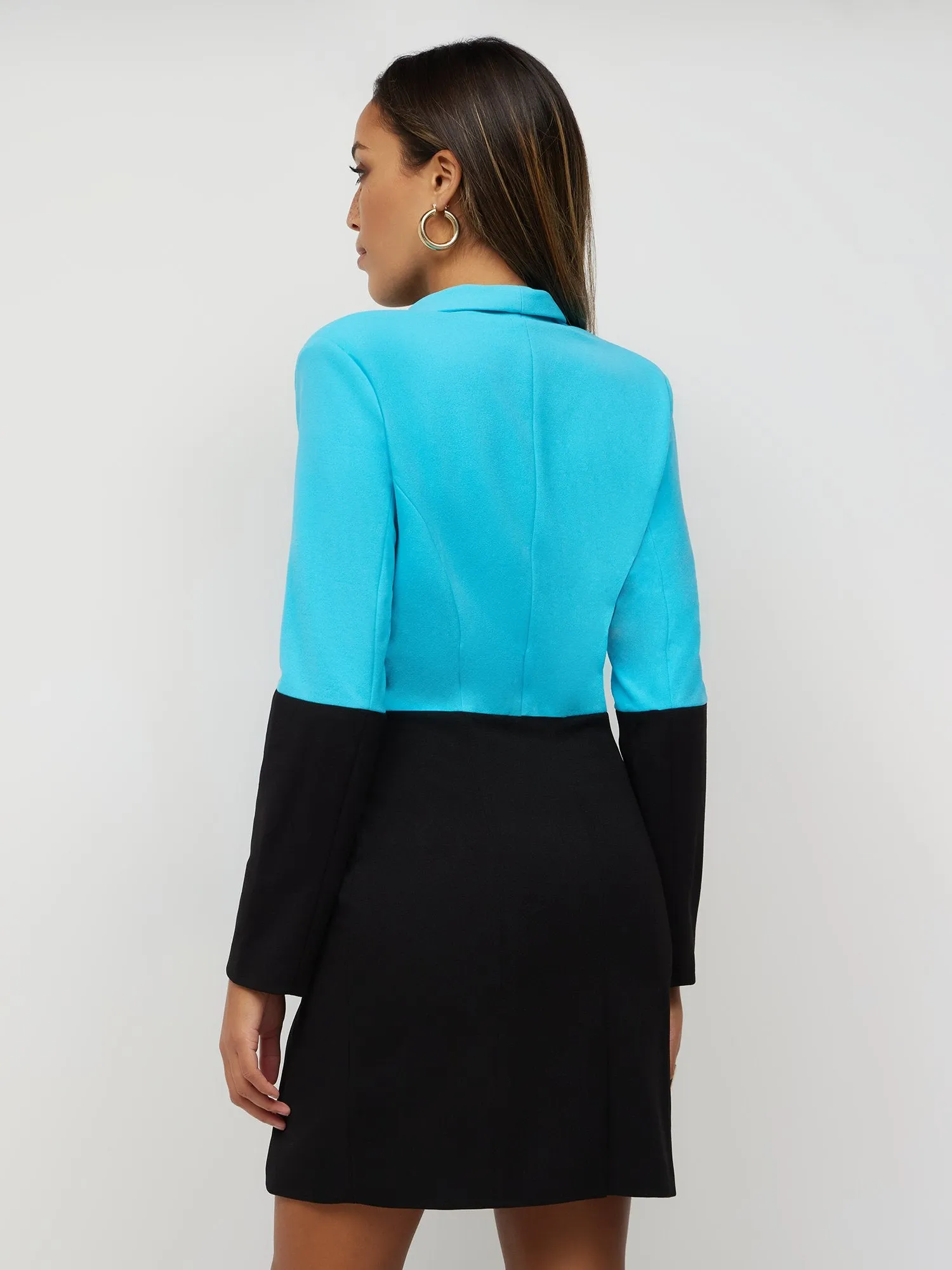 Colorblock Blazer Dress - Magic Crepe®