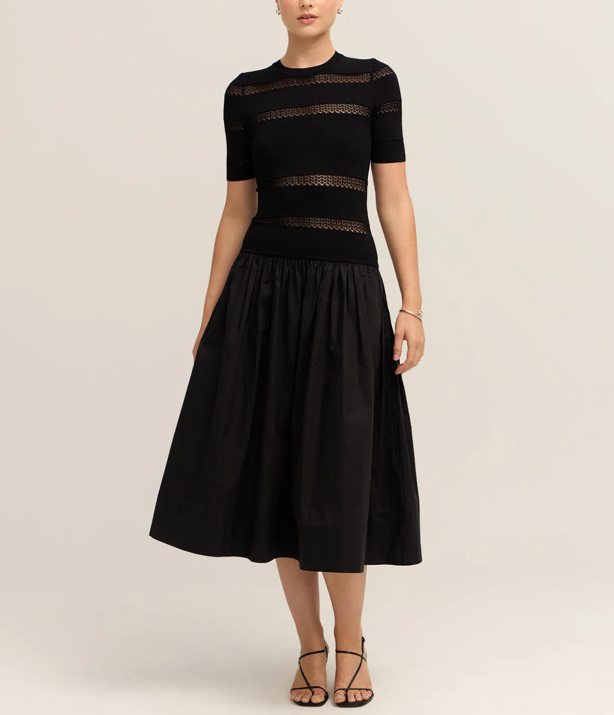 Devon Knit Long Combo Dress