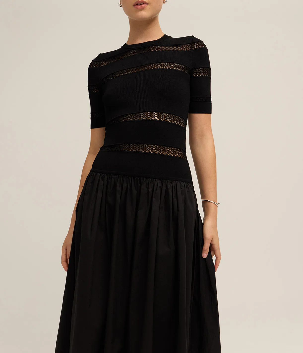 Devon Knit Long Combo Dress