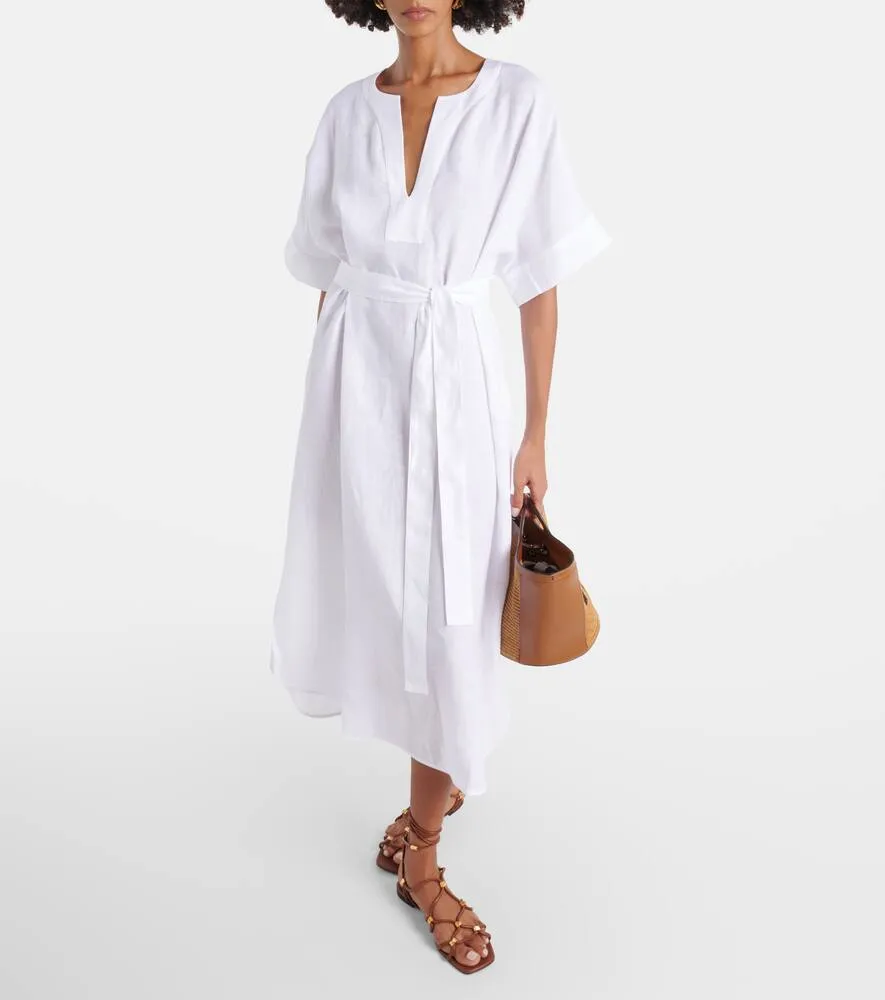 Eres Bibi linen midi dress