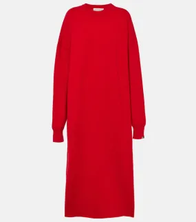 Extreme Cashmere Weird cashmere-blend midi dress Extreme Cashmere Weird cashmere-blend midi dress