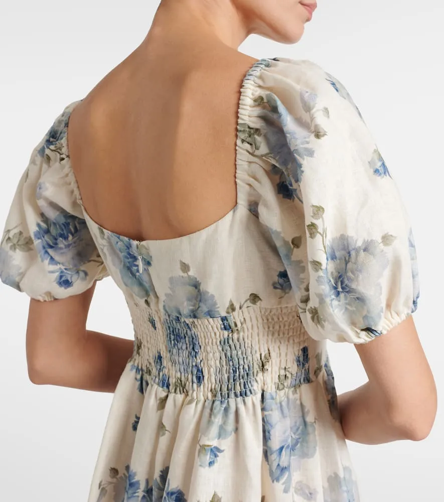 Faithfull Dalia floral linen midi dress