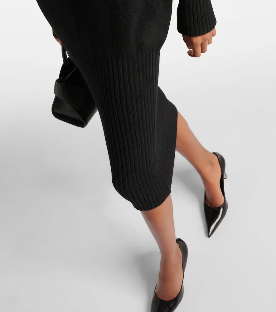 Ferragamo Cashmere-blend midi dress