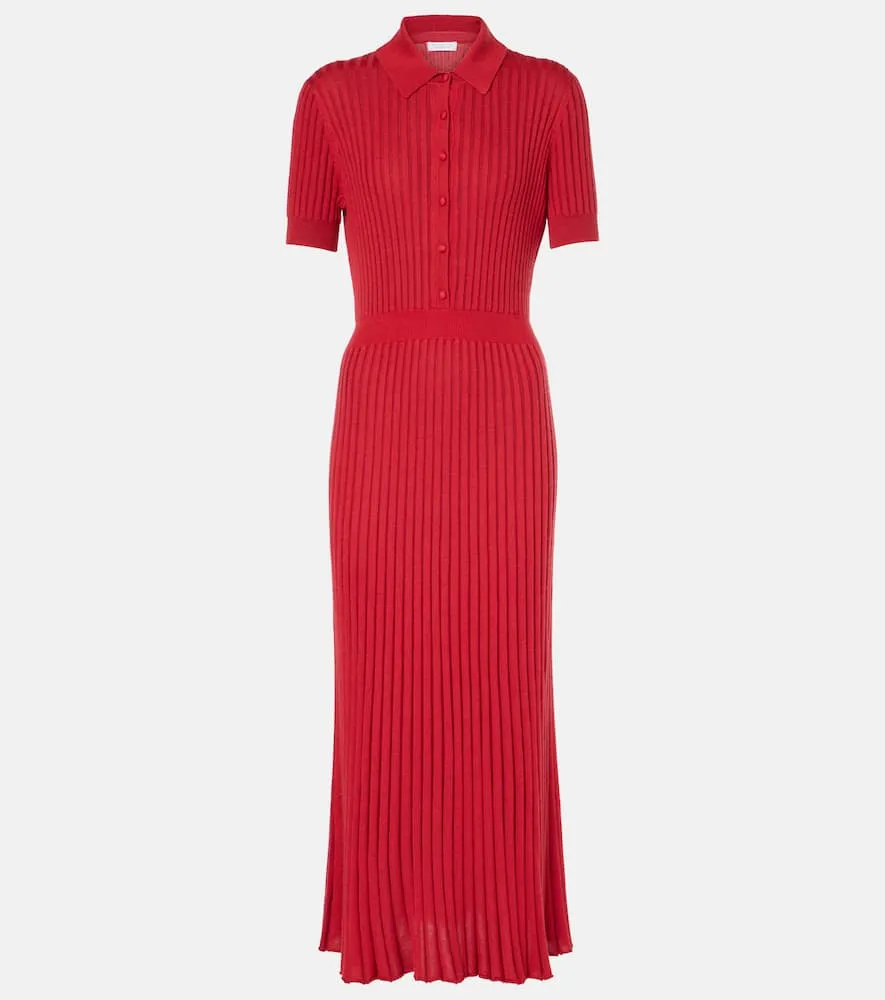 Gabriela Hearst Amor silk and cashmere midi dress