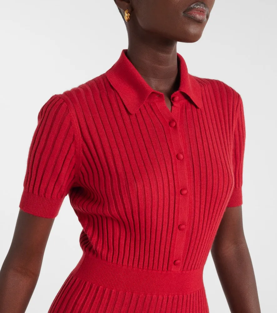 Gabriela Hearst Amor silk and cashmere midi dress