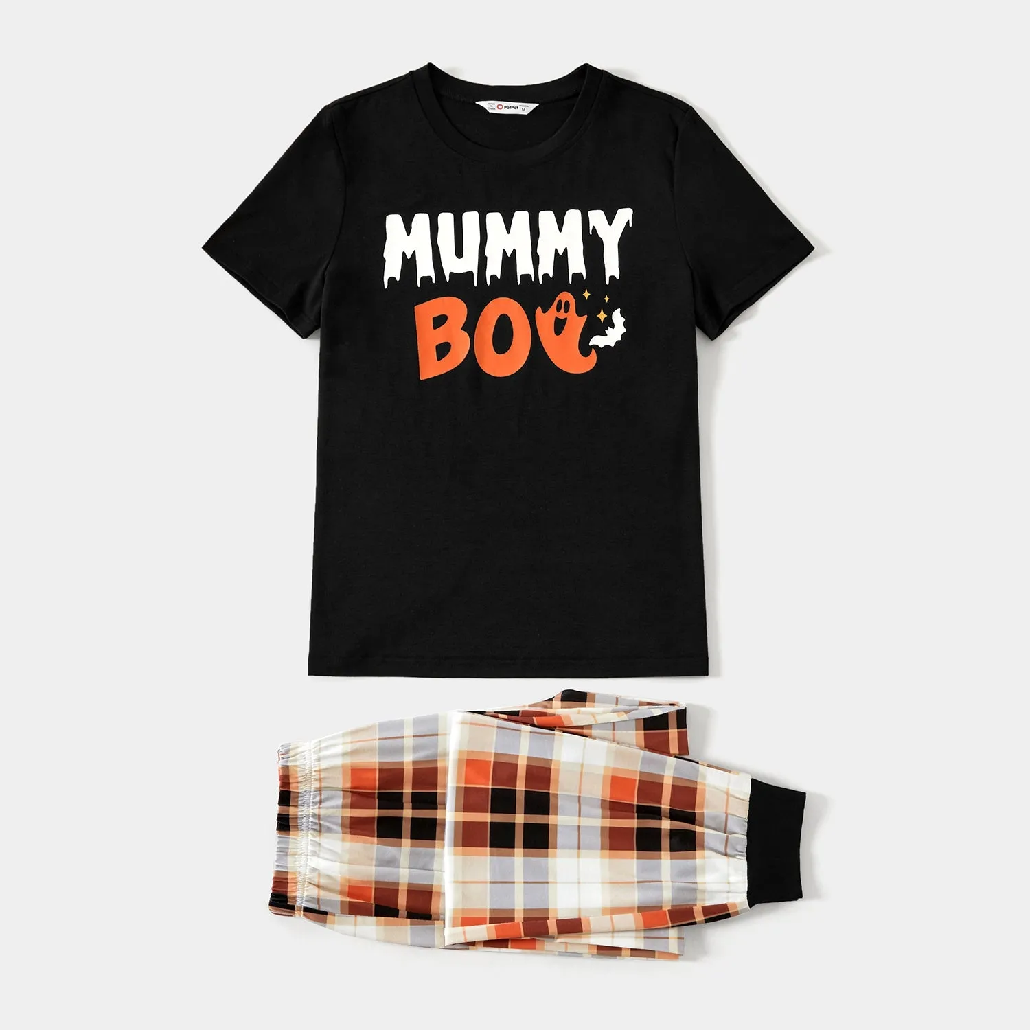 Halloween Family Matching Letter Print Pajamas