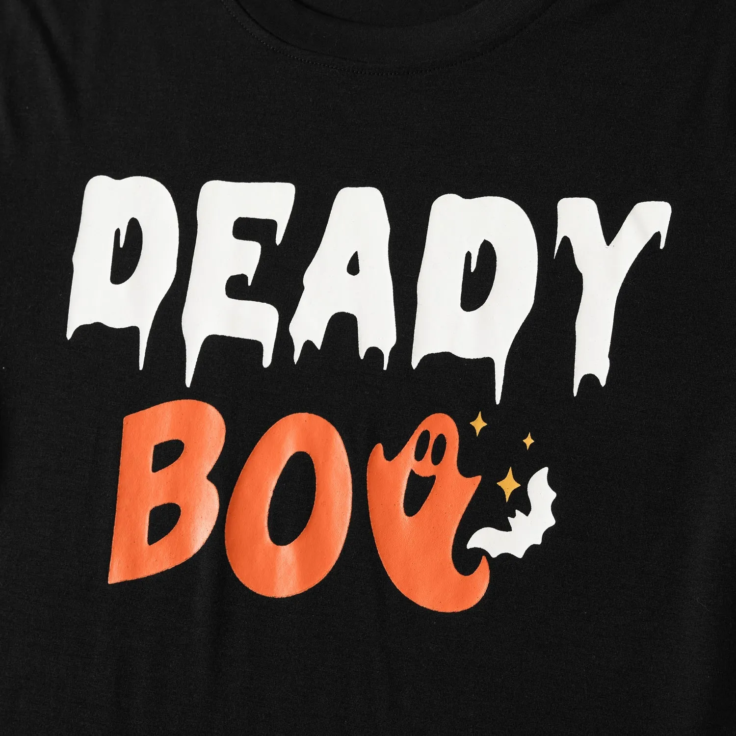 Halloween Family Matching Letter Print Pajamas