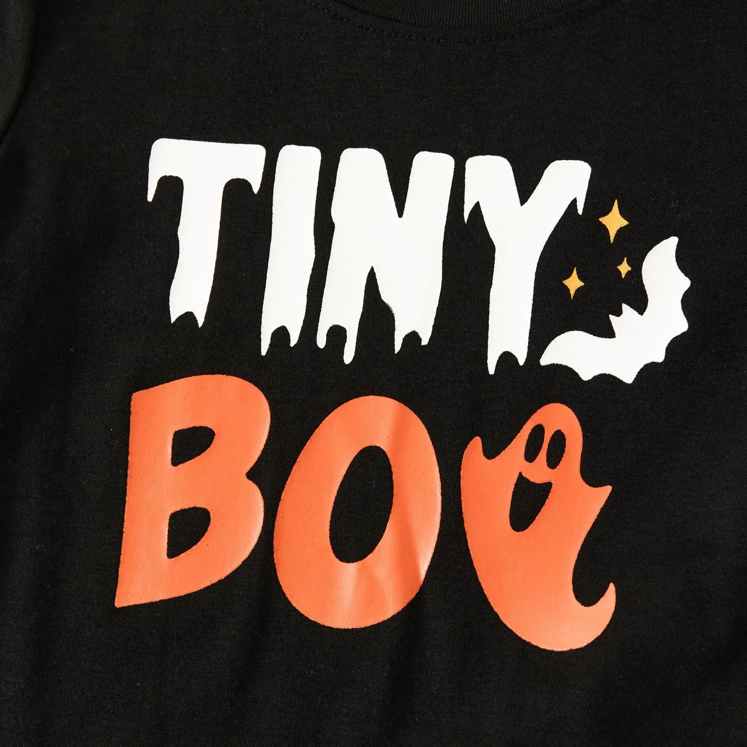 Halloween Family Matching Letter Print Pajamas
