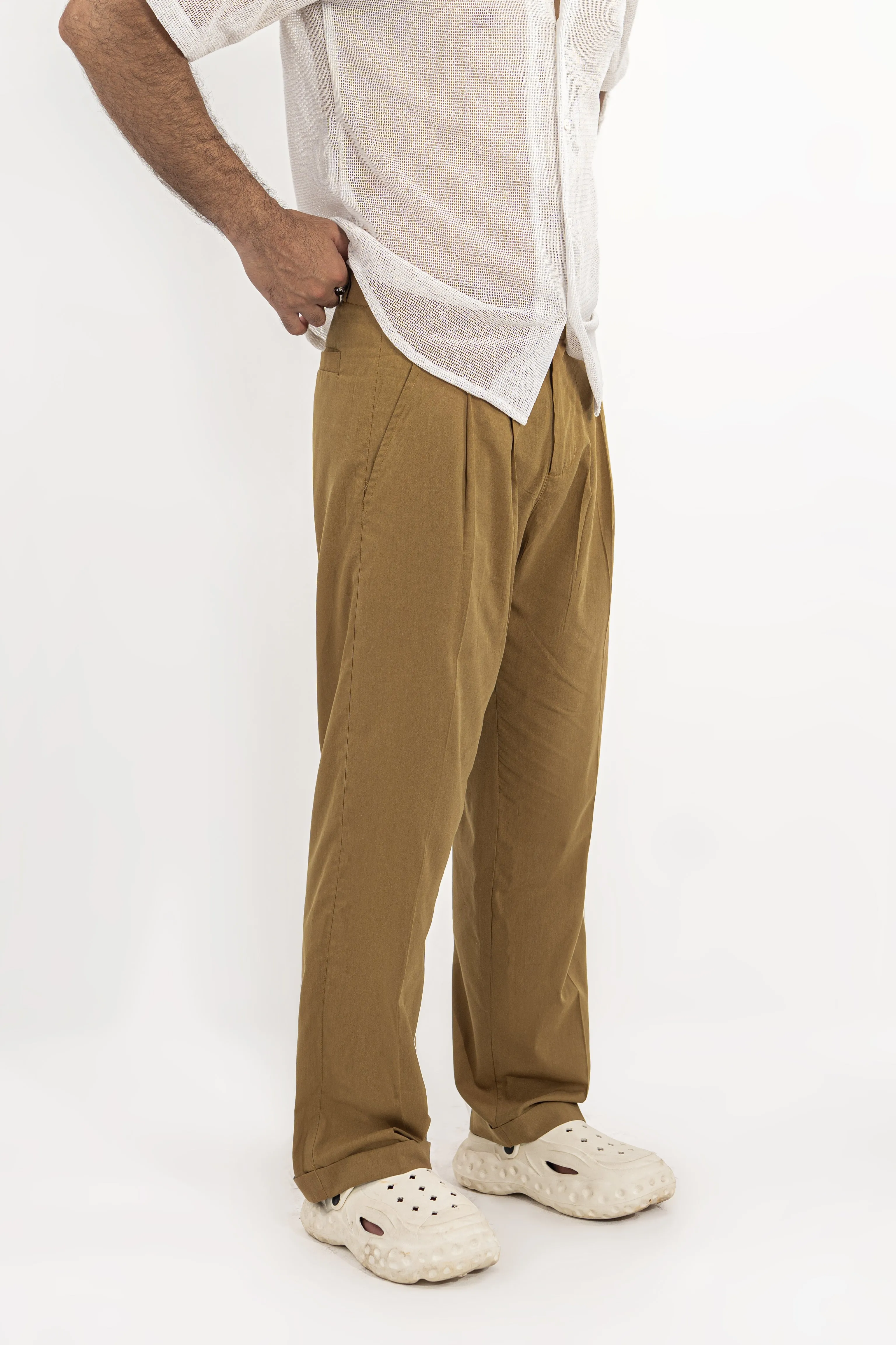 Hazelstone Classic Pleated Pants