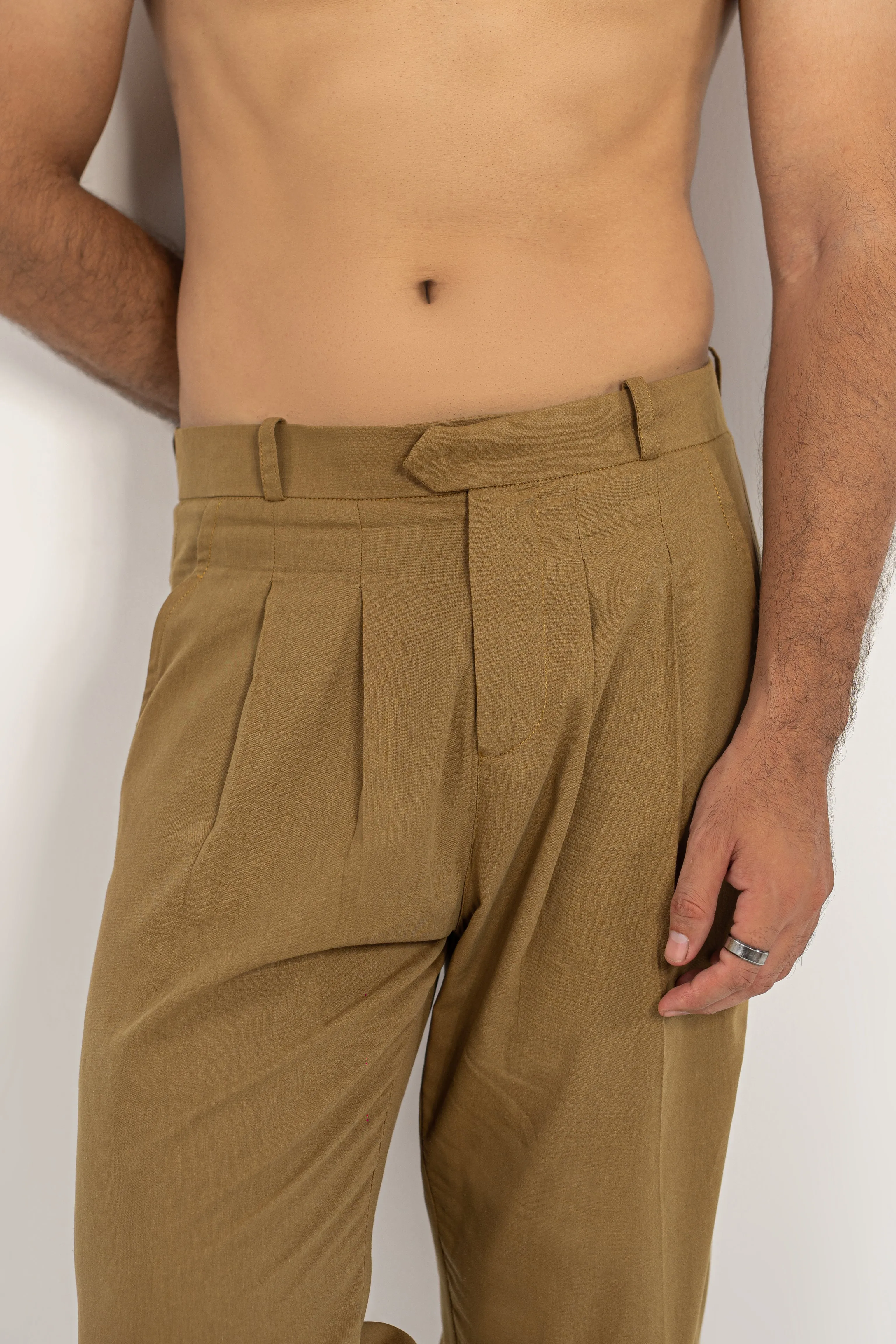 Hazelstone Classic Pleated Pants