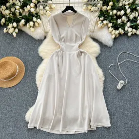 High-end Waist-slimming Sleeveless Dress