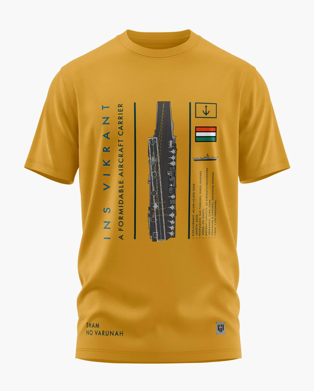 INS VIKRANT PRIDE Signature LuxeSoft Cotton T-Shirt
