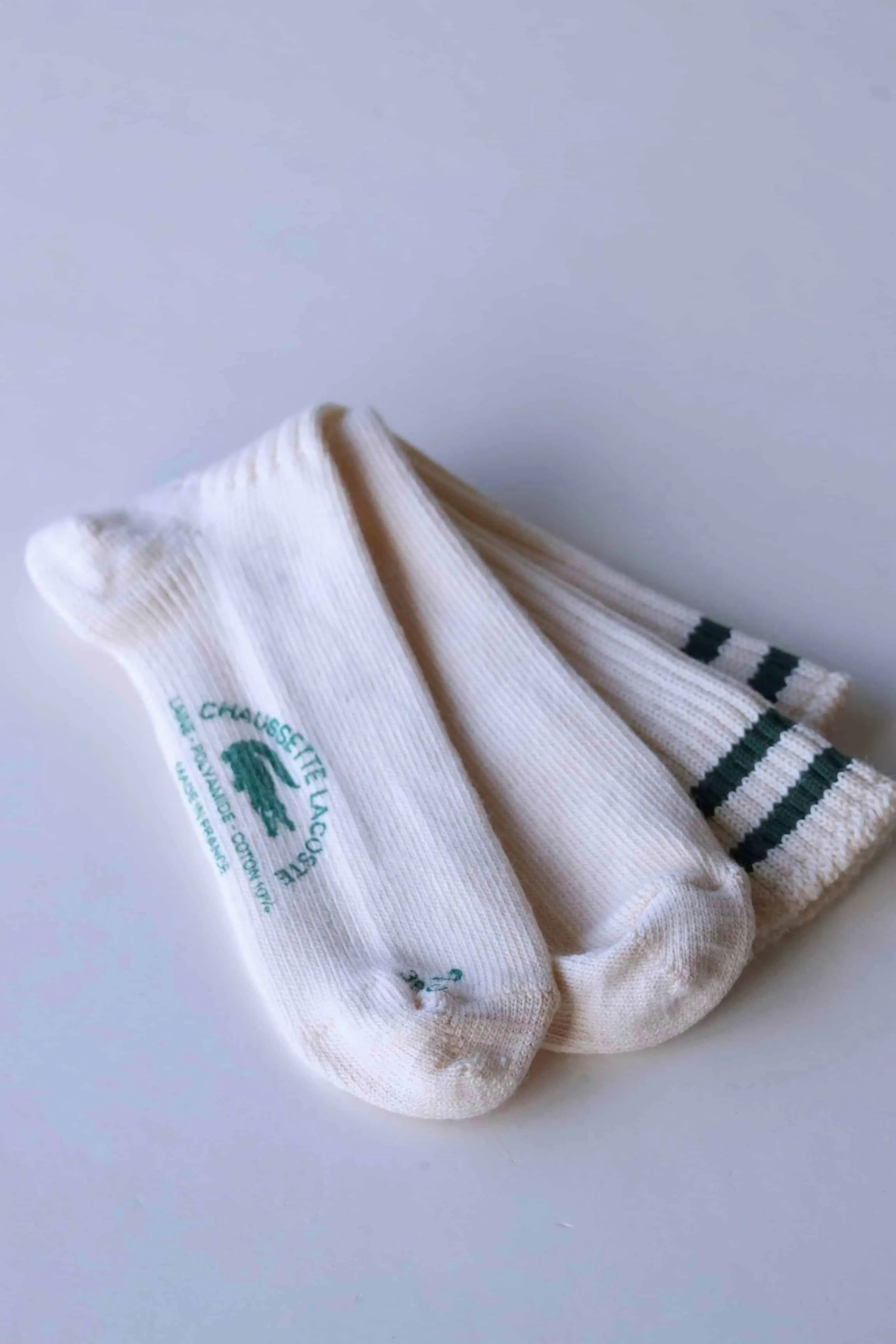 LACOSTE Striped 70's Wool Socks
