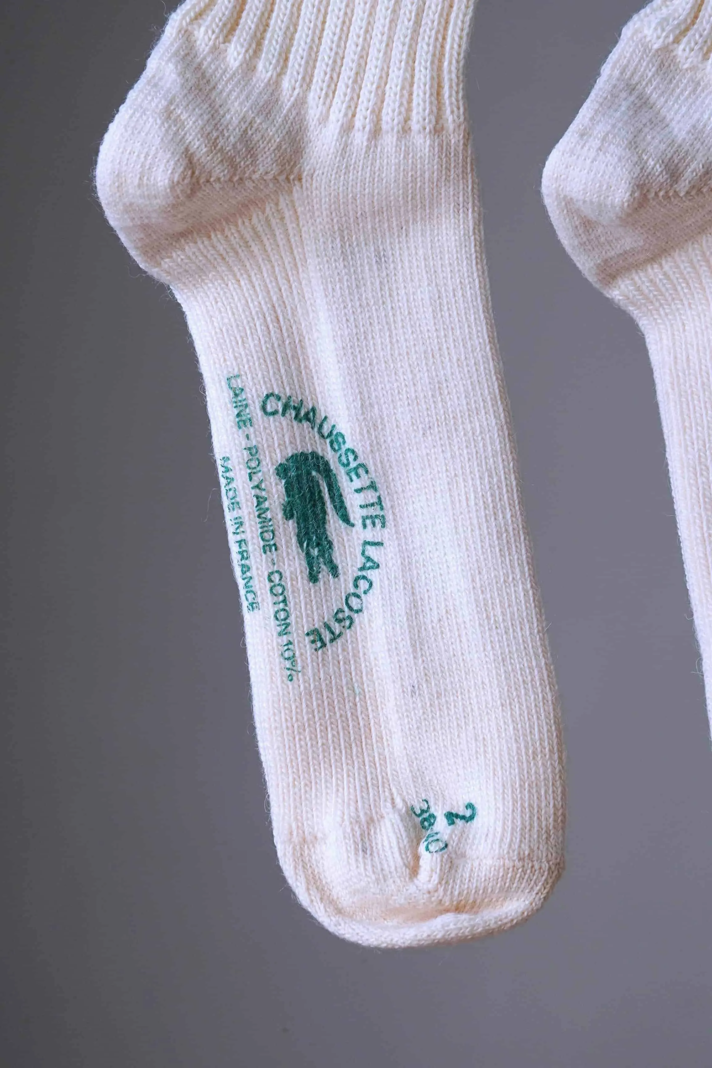 LACOSTE Striped 70's Wool Socks