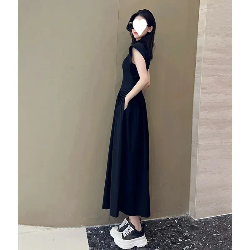 Lorena - Elegant Sleeveless Black Dress for Women