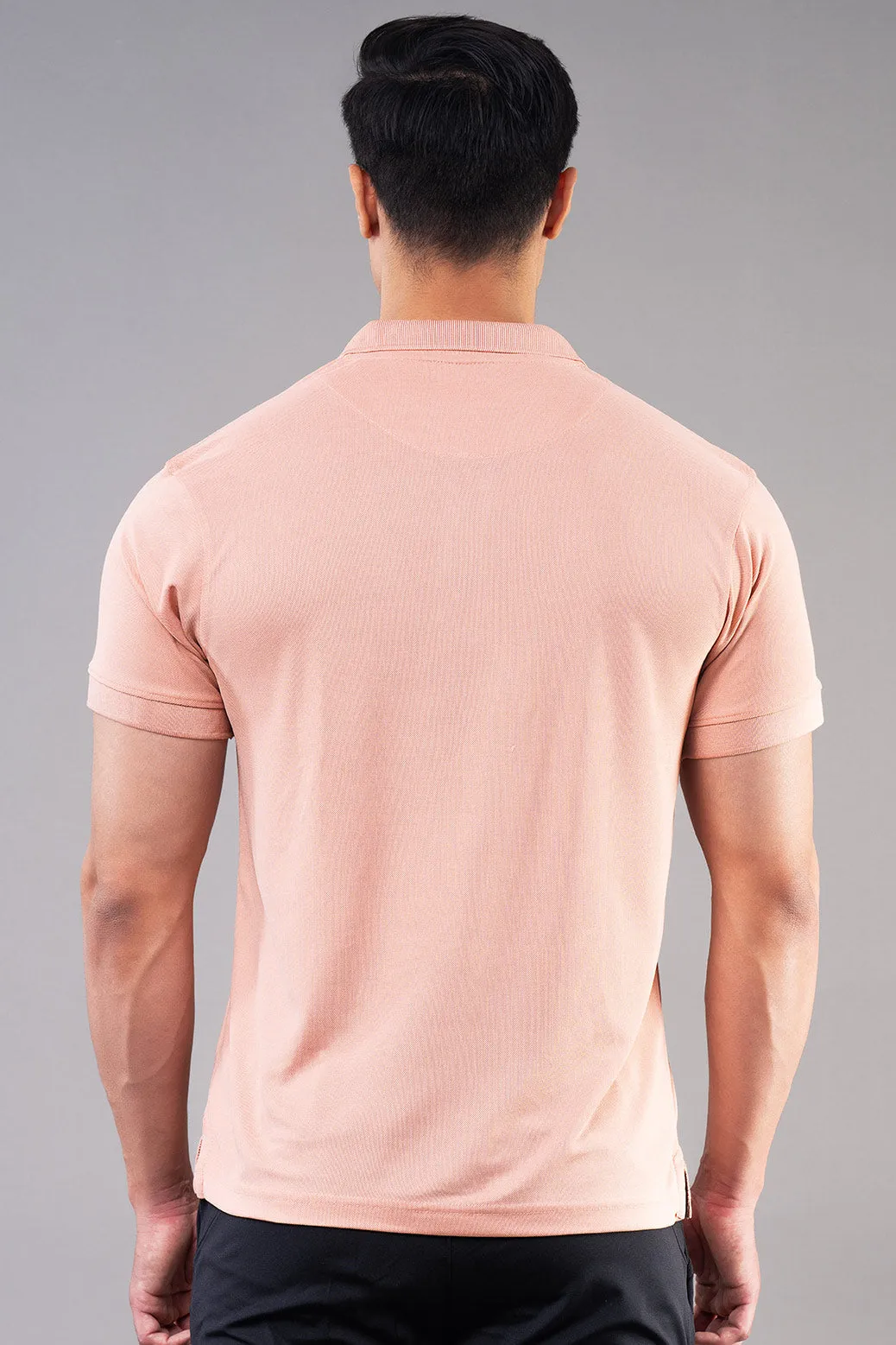 MINIMAL BUZZ CLASSIC POLO T-SHIRTS - PEACH (D)