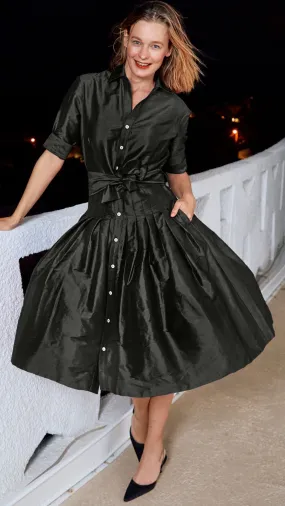 Mrs Maisel Silk Dress - Black
