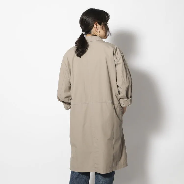 Natural-Dyed Recycled Cotton Coat