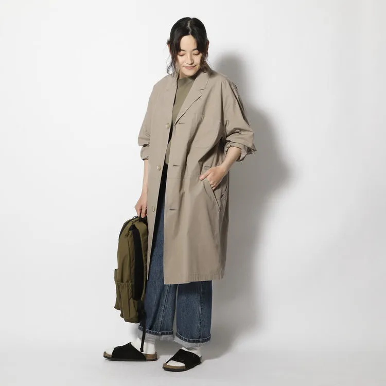Natural-Dyed Recycled Cotton Coat