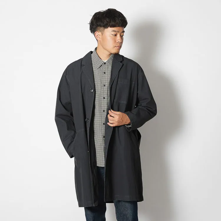 Natural-Dyed Recycled Cotton Coat