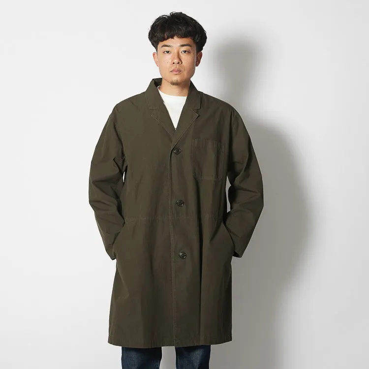Natural-Dyed Recycled Cotton Coat