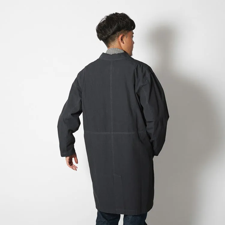 Natural-Dyed Recycled Cotton Coat